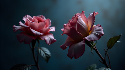 Dramatic silhouettes of dying roses or drooping lilies with curled, fractured petals. Eerie and elegant, with exaggerated decay for a dark academia vibe.