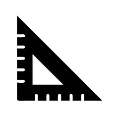 Right Angle Ruler with Markings Icon Design