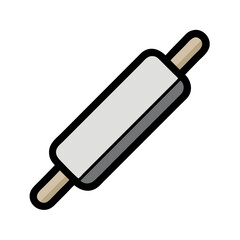 Rolling Pin for Dough Preparation Icon Design