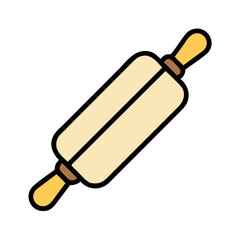 Rolling Pin for Dough Preparation Icon Design