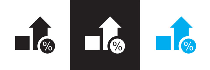 Naklejka premium Loan and Credit icon. Mortgage, credit rating, calculator icon. Vector for websites, mobile interfaces, presentations, banner, visual branding etc. Vector illustration. EPS 10