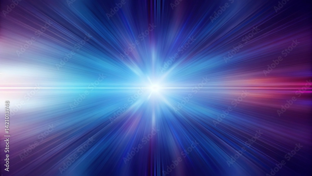 Poster Blur blue color fast speed motion effect abstract for advertising background, modern digital dynamic pattern design with futuristic technology style for promotional visual content