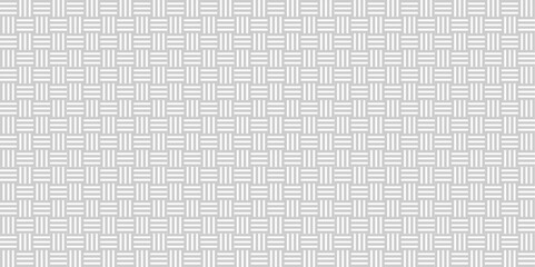 Abstract overlapping vector white and gray Pattern wave lines fabric square line background. seamless fabric geomatics overlapping create retro line pattern design.	
