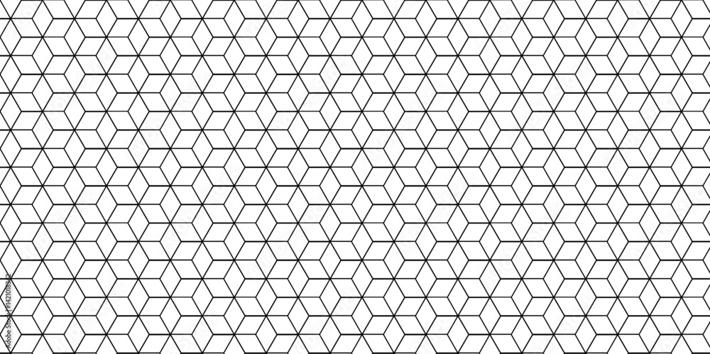 Aufkleber vector seamless pattern with hexagon square cube geometric pattern shapes grid metal element texture