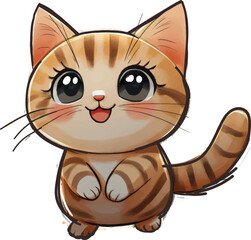  cat  smile and  Cute 