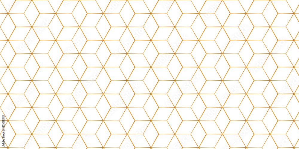 Poster vector seamless pattern with hexagon square cube geometric pattern shapes grid metal element texture