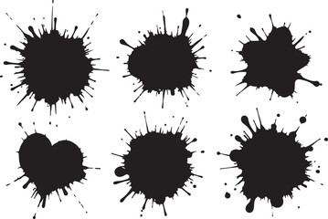 Grunge Ink Splatter Vector Clipart
