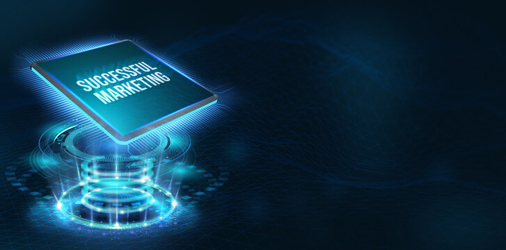 Successful Marketing Plan. Business, Technology, Internet and network concept.  3d illustration