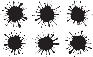 Grunge Ink Splatter Vector Clipart

