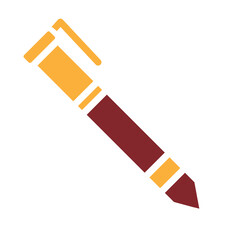 Pen Vector Glyph Two Colors Icon Design