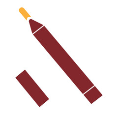 Marker Vector Glyph Two Colors Icon Design