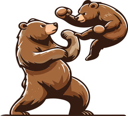 brown bear boxing style 