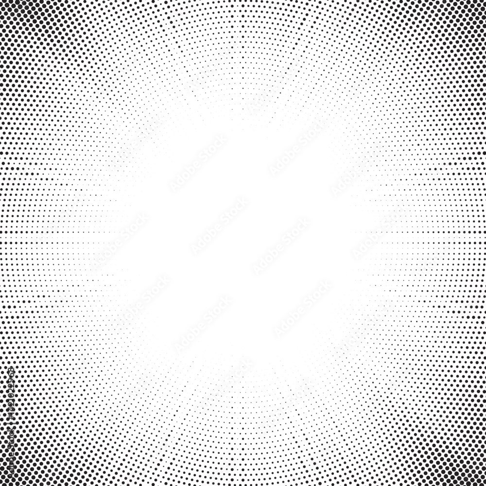 Leinwandbilder Dotwork noise burst beam background. Black noise stipple dots sunburst pattern. Motion, explosion effect. Abstract dotwork banner with star flash. Radial ray grunge pattern. Abstract sunbeam. 