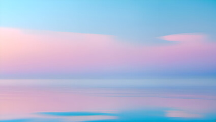 Obraz premium soft pastel gradient seascape photo