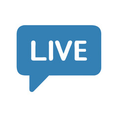 Fototapeta premium Chat Conversation Icon Representing Live Text Support and Real-Time Communication