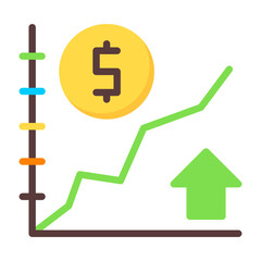 Business Chart Flat Flat Icon