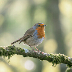 Fototapeta premium robin on a branch