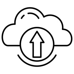 Cloud Upload Outline Icon