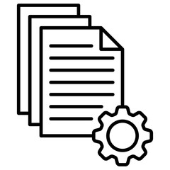 File Management Outline Icon