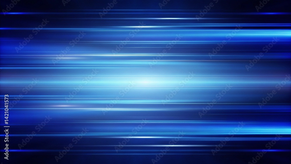 Fototapete Abstract vector background in dark blue with streaks of blue light, simulating energy speed and futuristic science concepts, ideal for technology presentations and digital design themes