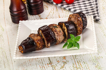 Turkish cuisine - Patlican Kebab with eggplant