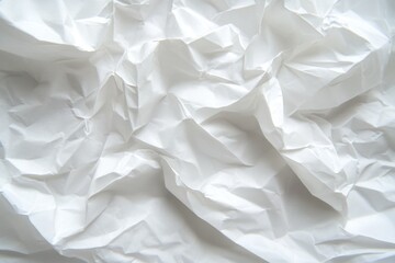 Obraz premium Crinkled white paper texture (1)