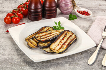  Vegan Grilled eggplant slices snack