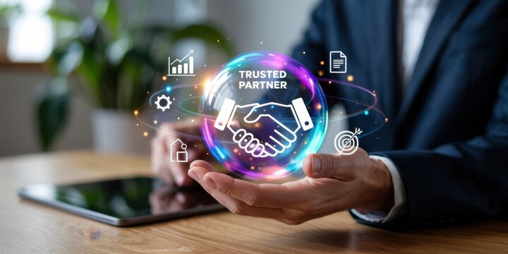 Business partnership, a trusted agreement.