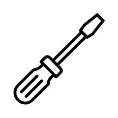 Screwdriver with Insulated Handle Icon Design