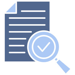 Verification Flat Blue Icon