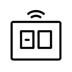 Obraz premium Smart Light Switch Panel Icon Design