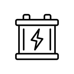 electric battery icon vector design in trendy style