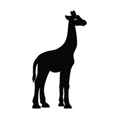 giraffe silhouette vector