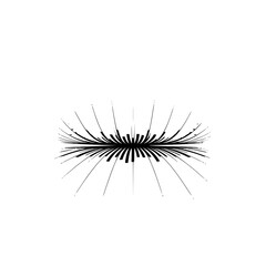 Abstract Radial Lines: Minimalist Black & White Design