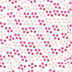 Seamless pattern with colorful summer flowers Vector illustration.