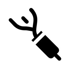 Stripped Electrical Cable End Icon Design