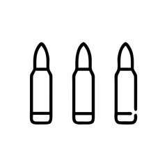 Three Bullets Icon Design