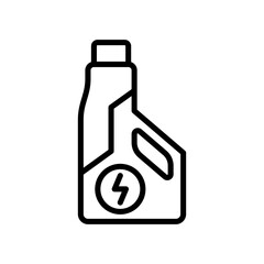 Speed ​​fuel icon line vector design with trendy style