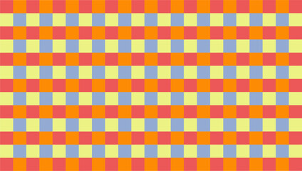 Combine gingham patterns with sunset tones for serene decorative backgrounds.