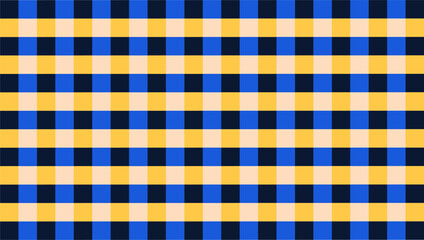 Gingham patterns and sunset hues blend for sophisticated decorative backgrounds.