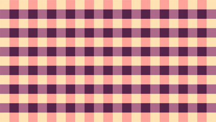 Create soft serenity with gingham wallpaper and sunset-hued backgrounds.