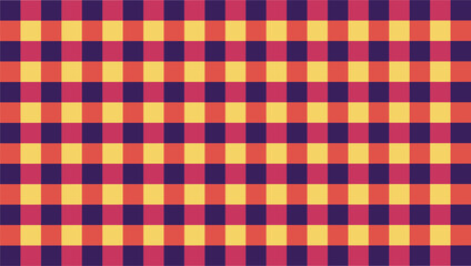Gingham and sunset hues combine to create unique decorative backgrounds.