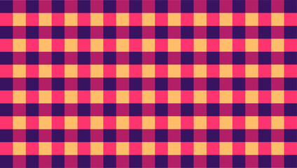 Sunset-inspired gingham wallpaper sets elegant tones for cozy backgrounds.