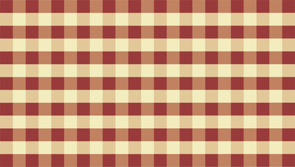Sunset-colored gingham wallpaper transforms spaces into calming backgrounds.