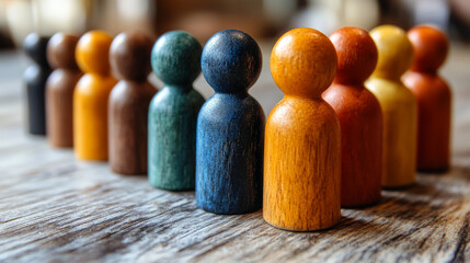 This conceptual image visualizes individuals coming together to form a unified team or business entity. Generative AI