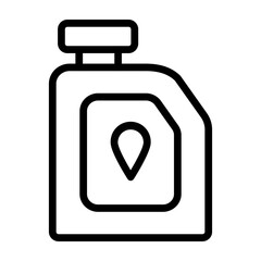 Engine Oil Vector Line Icon Design