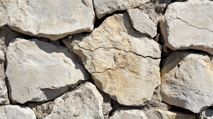 Fototapeta premium Cream and tan concrete tiles with real-stone feel and precise natural detail
