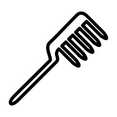 Comb Vector Line Icon Design