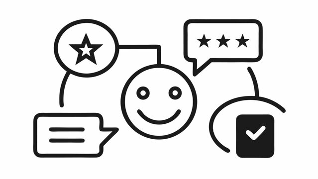 Testimonials themed editable line icons vector set perfect for client reviews user feedback customer experience stories and professional reputation visuals