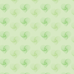 Geometric symmetrical pattern of hearts